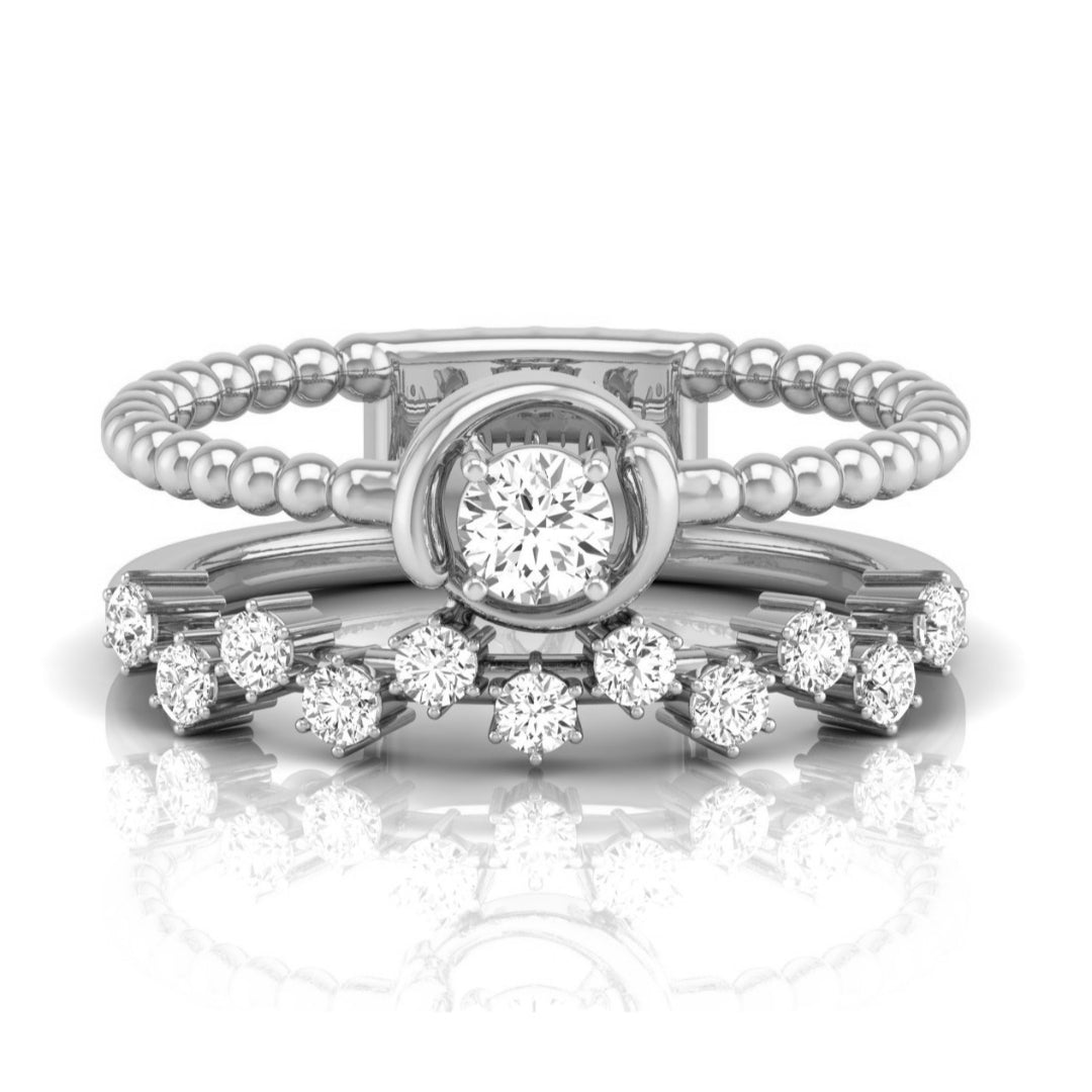 0.36Ct Round Cut Lab-Grown Diamond Enhancer Ring