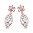 0.86Ct Round Lab-Grown Diamond Gold Dangellers Earrings