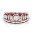 0.61Ct Round & Marquise Cut Lab-Grown Diamond Band