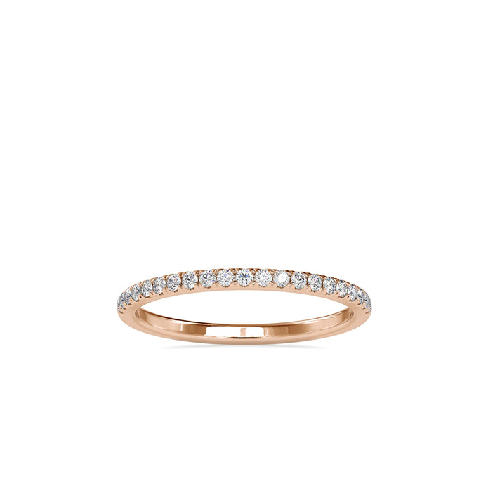 half eternity lab-grown diamond band in rose gold