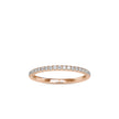 half eternity lab-grown diamond band in rose gold
