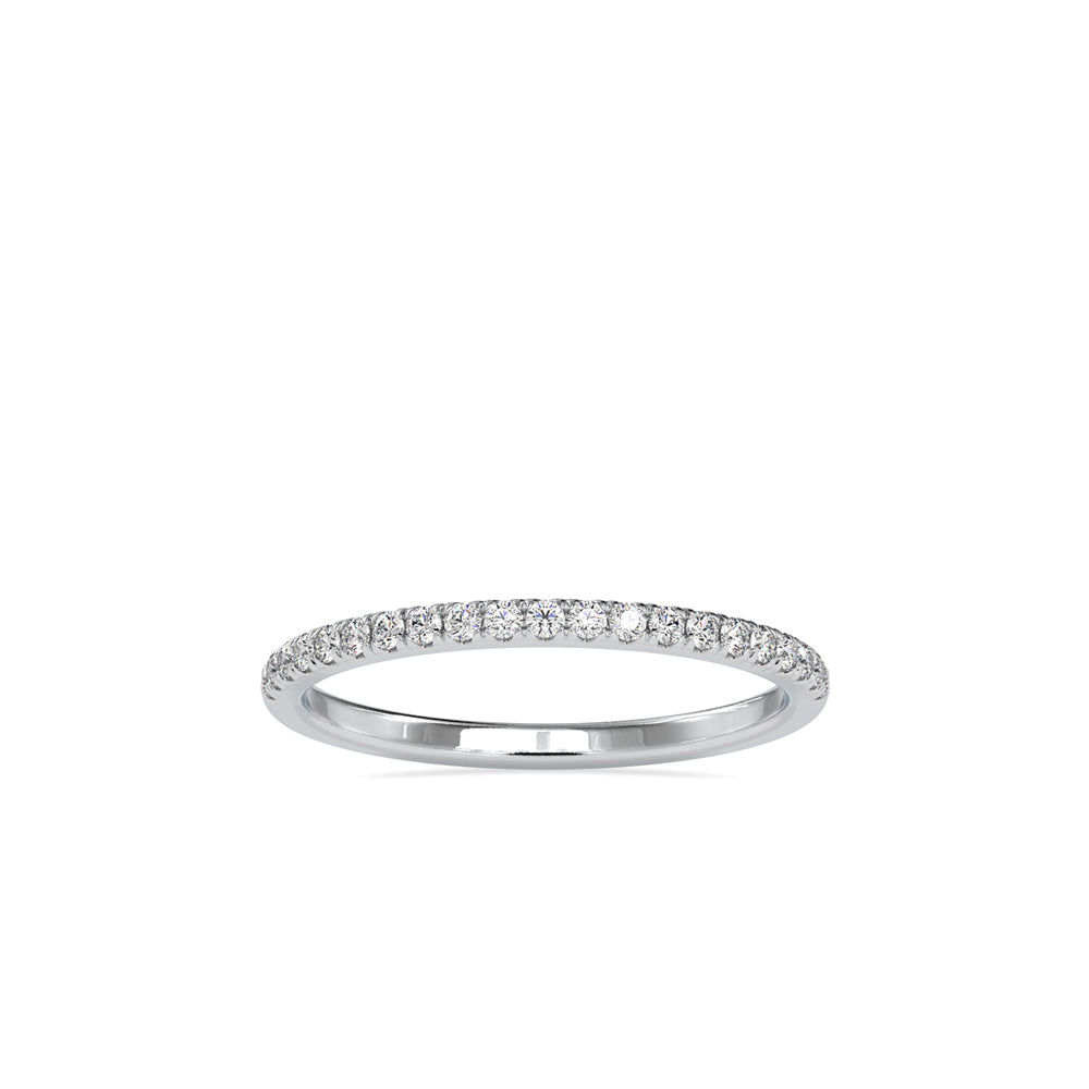 half eternity lab-grown diamond band in white gold