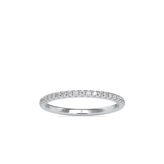half eternity lab-grown diamond band in white gold