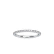 half eternity lab-grown diamond band in white gold