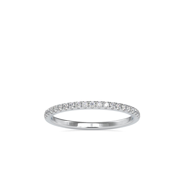 half eternity lab-grown diamond band in white gold