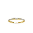 half eternity lab-grown diamond band in yellow gold