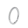 pavé half eternity lab-grown diamond ring in white gold
