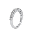 prong half eternity lab-grown diamond ring in white gold