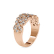bezel half eternity lab-grown diamond ring in rose gold