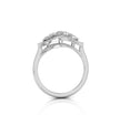 four marquise cut diamond ring in white gold