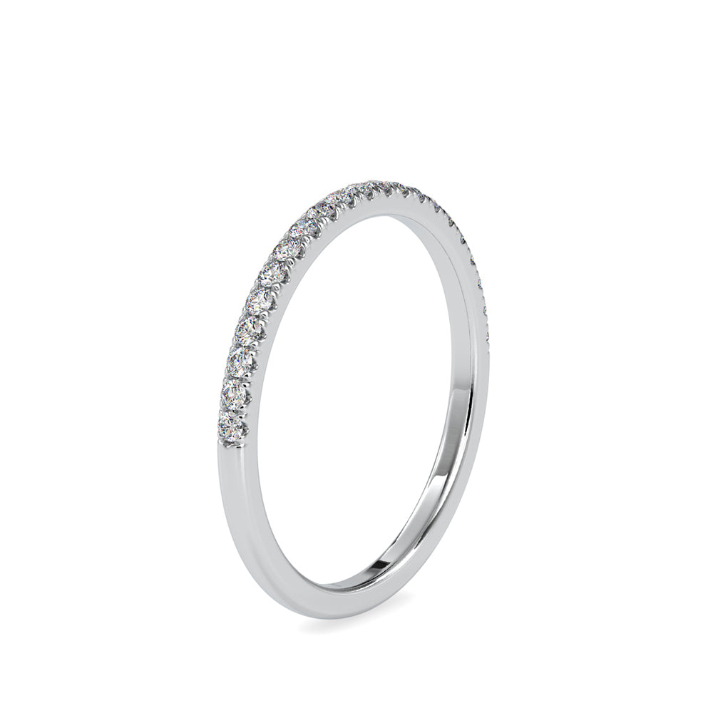 half eternity lab-grown diamond band in white gold