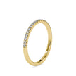 half eternity lab-grown diamond band in yellow gold