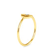 hamsa hand bezel diamond ring in yellow gold
