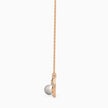 love arrow lab-grown diamond pendant necklace in rose gold