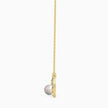 love arrow lab-grown diamond pendant necklace in yellow gold