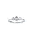 oval bezel lab-grown diamond ring in white gold