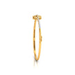 pear two stone diamond bracelet in yellow gold