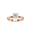 round prong lab-grown diamond ring in rose gold