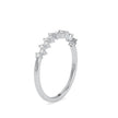 zig zag diamond ring in white gold