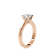princess solitaire lab-grown diamond ring in rose gold