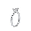 princess solitaire lab-grown diamond ring in white gold