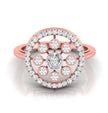 marquise cluster diamond ring in rose gold