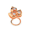0.05Ct Leaf Drop Style Lab-Grown Diamond Gold Wire Back Stud Nosepins