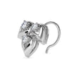 0.05Ct Leaf Drop Style Lab-Grown Diamond Gold Wire Back Stud Nosepins