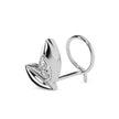 0.02Ct Round Two Stone Lab-Grown Diamond Gold Wire Back Stud Nosepins