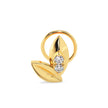 0.02Ct Round Two Stone Lab-Grown Diamond Gold Wire Back Stud Nosepins