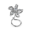 0.05Ct Floral Swirl Style Lab-Grown Diamond Gold Wire Back Stud Nosepins