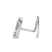0.05Ct Round Triangle Shape Prong Lab-Grown Diamond Gold Wire Back Stud Nosepins