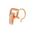0.03Ct Vertical Bar Prong Set Lab-Grown Diamond Gold Wire Back Stud Nosepins