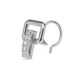 0.03Ct Vertical Bar Prong Set Lab-Grown Diamond Gold Wire Back Stud Nosepins