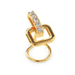 0.03Ct Vertical Bar Prong Set Lab-Grown Diamond Gold Wire Back Stud Nosepins