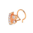 0.06Ct Round Prong Set Lab-Grown Diamond Gold Wire Back Stud Nosepins