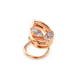 0.05Ct Leaf Shape Prong Set Lab-Grown Diamond Gold Wire Back Stud Nosepins