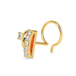 0.05Ct Double Element Design Lab-Grown Diamond Gold Wire Back Stud Nosepins
