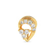 0.07Ct Leaf Shape Prong Set Lab-Grown Diamond Gold Wire Back Stud Nosepins
