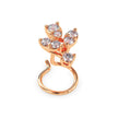 0.08Ct Cluster Design Lab-Grown Diamond Gold Wire Back Stud Nosepins