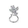 0.08Ct Cluster Design Lab-Grown Diamond Gold Wire Back Stud Nosepins
