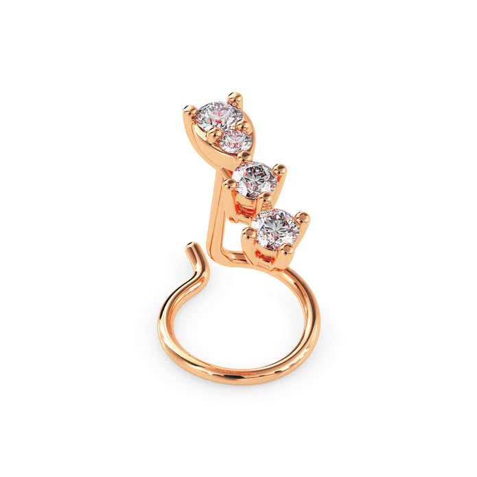0.06Ct Teardrop Shape Lab-Grown Diamond Gold Wire Back Stud Nosepins