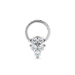 0.05Ct Round Cluster Lab-Grown Diamond Gold Wire Back Stud Nosepins