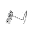 0.05Ct Round Three Stone Lab-Grown Diamond Gold Wire Back Stud Nosepins
