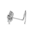 0.05Ct Floral Round Bezel Lab-Grown Diamond Gold Wire Back Stud Nosepins