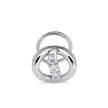 0.05Ct Round Shape Prong Lab-Grown Diamond Gold Wire Back Stud Nosepins