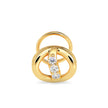 0.05Ct Round Shape Prong Lab-Grown Diamond Gold Wire Back Stud Nosepins
