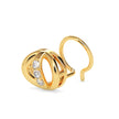 0.05Ct Round Shape Prong Lab-Grown Diamond Gold Wire Back Stud Nosepins