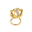 0.05Ct Round Shape Prong Lab-Grown Diamond Gold Wire Back Stud Nosepins