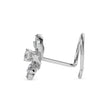 0.07Ct Floral Spiral Prong Set Lab-Grown Diamond Gold Wire Back Stud Nosepins